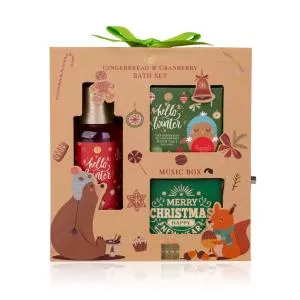 Accentra Accentra Hello Winter Lebkuchen & Cranberry Bade-Set + Spieluhr