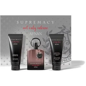 Afnan Supremacy Not Only Intense Geschenkset 100 ml + Duschgel 150 ml + Aftershave-Balsam Parfumextrakt für Herren