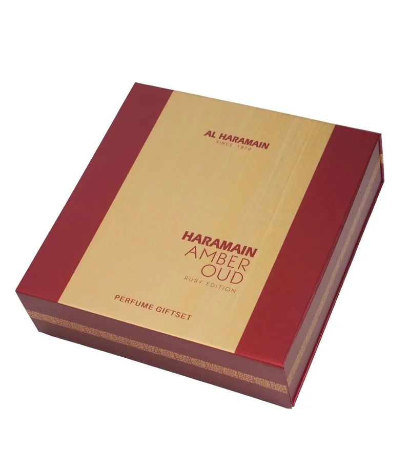 Amber Oud Ruby Edition Geschenkset Unisex Eau de Parfum 75 ml + Eau de Parfum 30 ml + Körperspray 200 ml