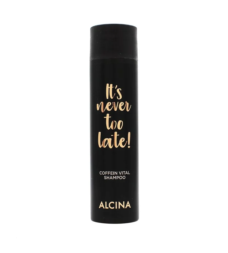 It's Never Too Late Koffein-Shampoo zur Stärkung der Haare 250 ml