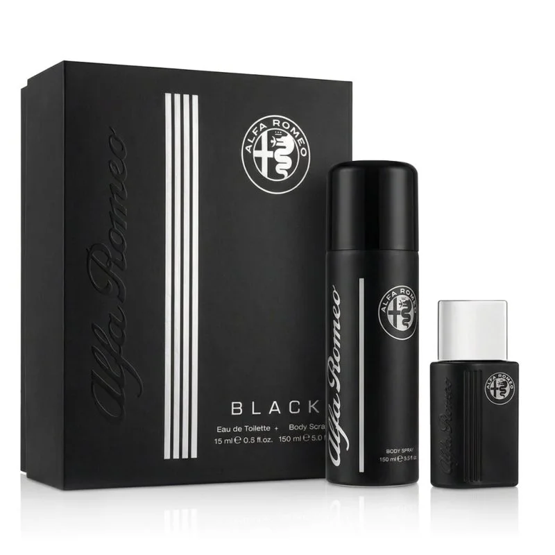 Alfa Romeo Black Eau de Toilette für Herren 15 ml + Bodyspray