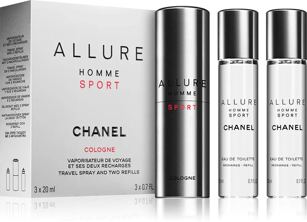 Allure Homme Sport EDC nachfüllbar 20 ml + EDC Nachfüllung 2 x 20 ml M 60 ml