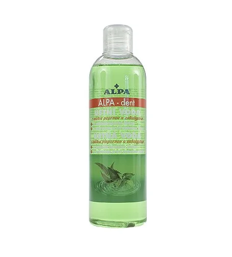 Alpa-Dent Mundwasser mit Minze und Eukalyptus 250 ml