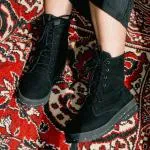 Perky Stiefelette Rustikal Schwarz