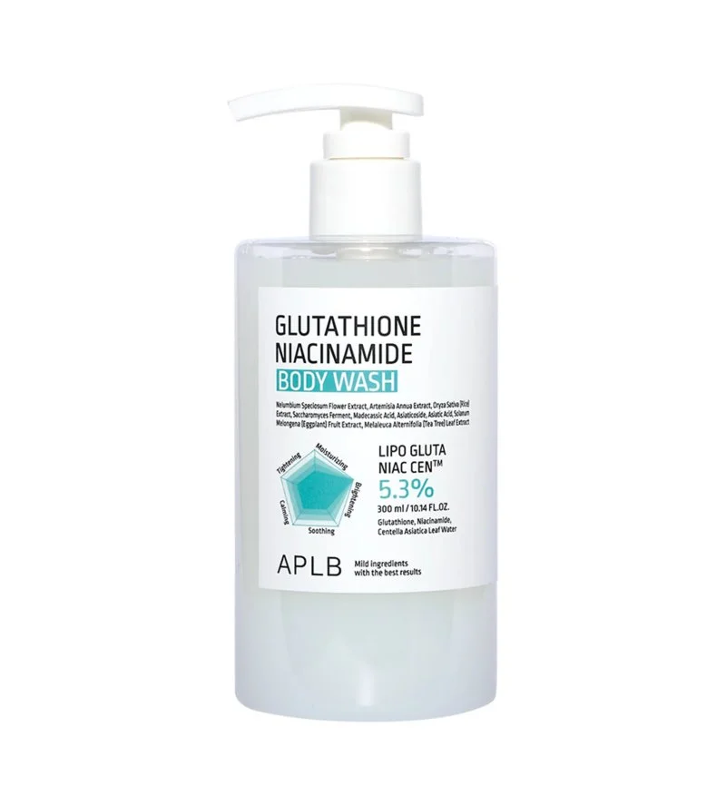 Glutathion-Niacinamid Body Wash feuchtigkeitsspendendes und aufhellendes Duschgel 300 ml