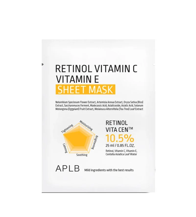 Retinol Vitamin C Vitamin E Anti-Aging Feuchtigkeits-Tuchmaske 25 ml