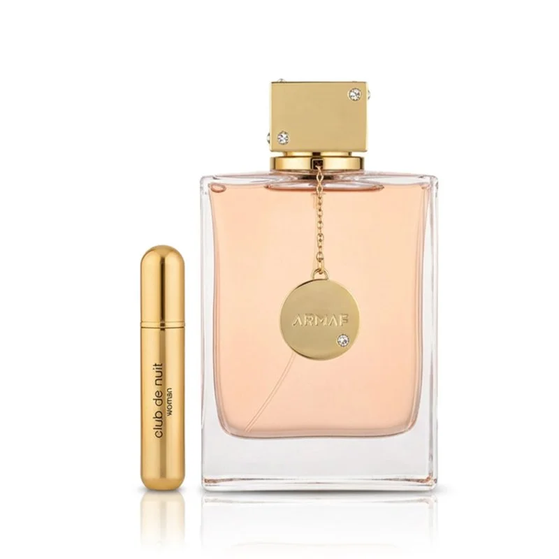 Club de Nuit Woman 250 ml + nachfüllbarer Taschenzerstäuber Eau de Parfum für Damen 5 ml