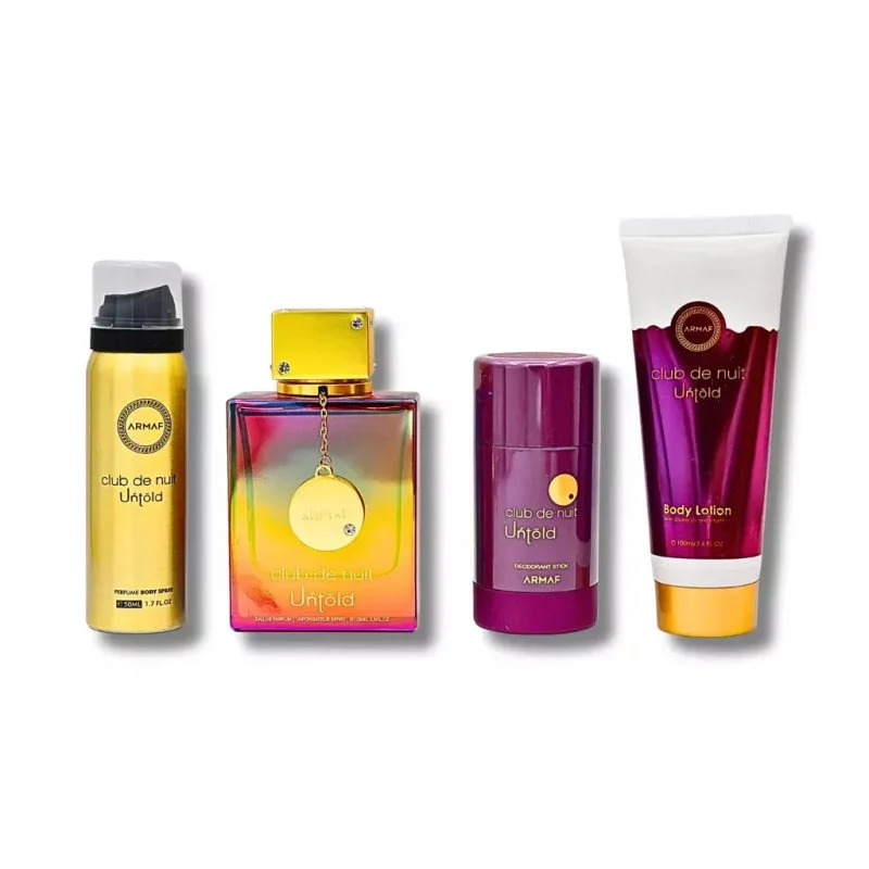Club de Nuit Untold Set – Eau de Parfum 105 ml + Bodyspray 50 ml + Deostick 75 g + Bodylotion 100 ml