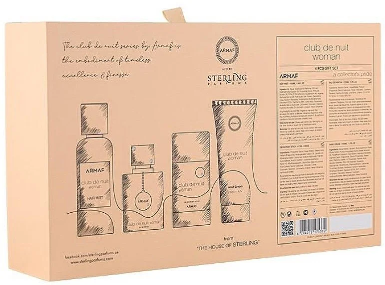 Club de Nuit Woman Set - Eau de Parfum 30 ml + Haarparfum 55 ml + Deostick 75 g + Handcreme 50 ml