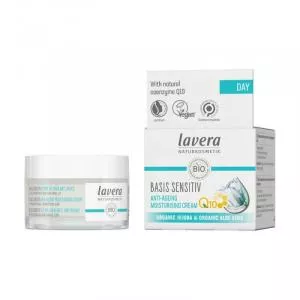 Lavera Basis Sensitiv Anti-Ageing Feuchtigkeitsspendende Gesichtscreme mit Q10 50ml