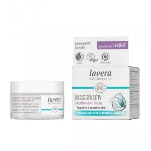 Lavera Basis Sensitiv Beruhigende Nachtcreme ohne Parfüm 50 ml