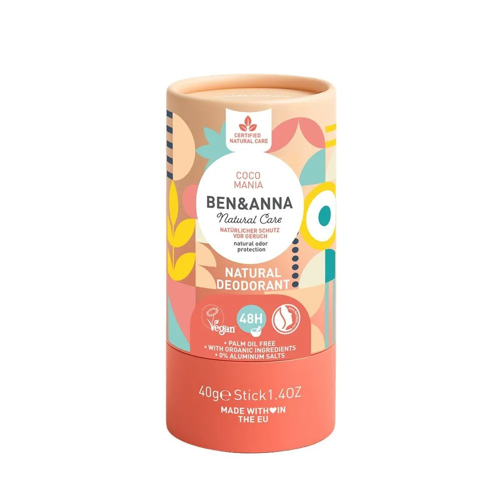 Ben & Anna Festes Deodorant (40 g) - Kokosnuss