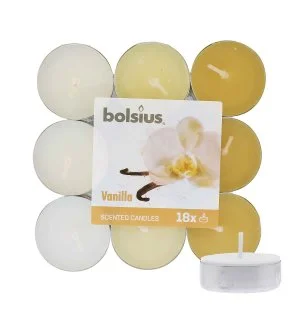 Bolsius Duft-Teelichter Vanilla 4 Std. 18 St.