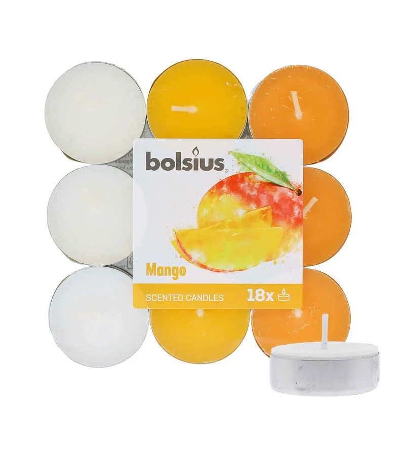 Scented Tealights Mango 4h Teelichter 18 St.