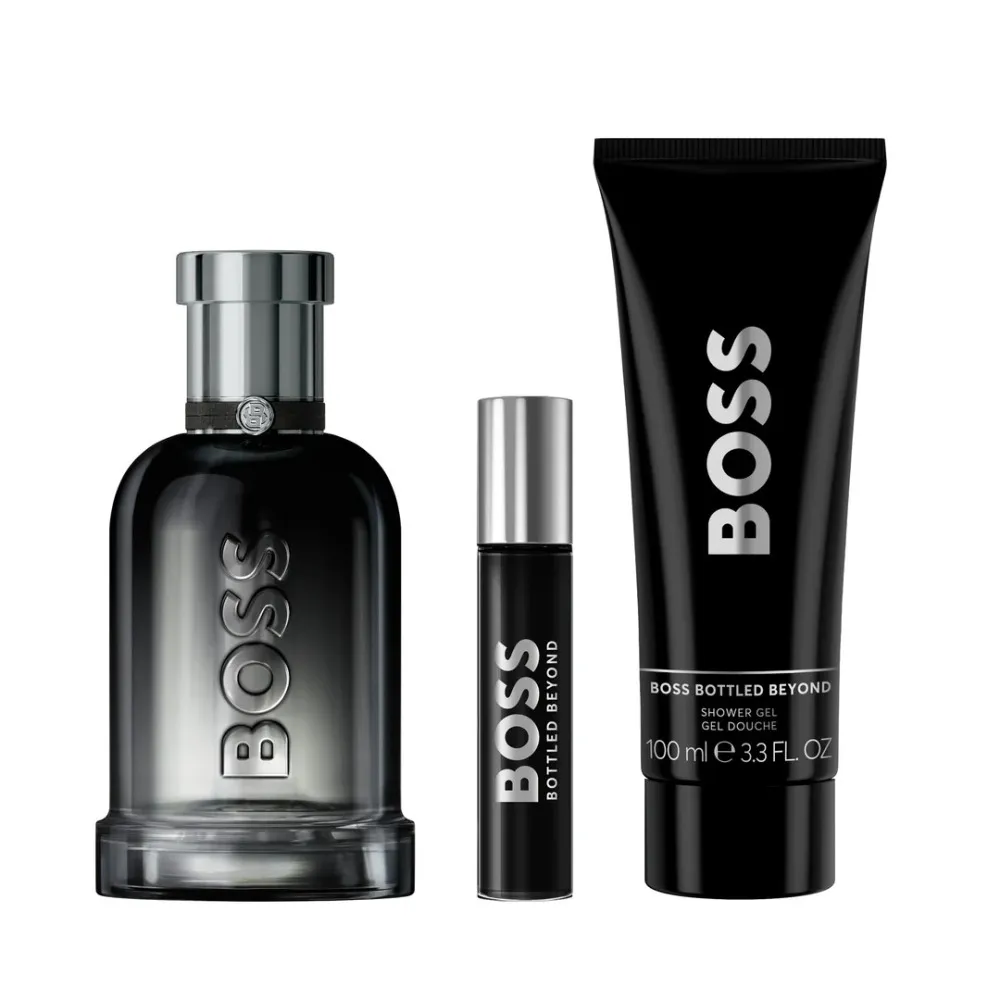 Boss Boss Bottled Beyond Eau de Parfum für Herren 100 ml + EDP Mini 10 ml + Duschgel 100 ml