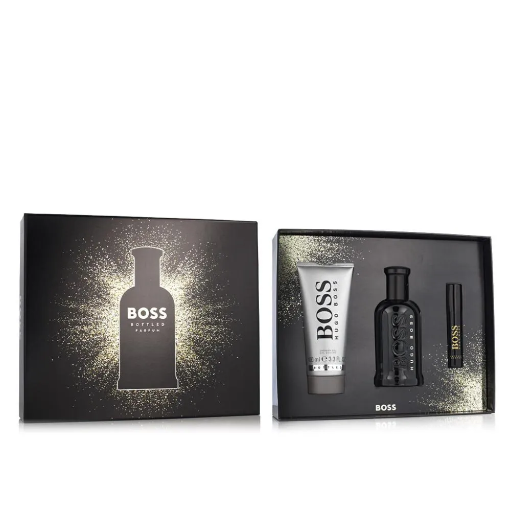 Boss Boss Bottled Parfum 100 ml + Parfum MINI 10 ml + SG Parfum für Herren
