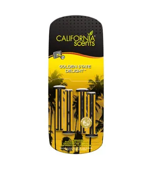 California Scents Vent Stick Golden State Delight Duft für Auto 4 Stk.