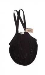 Casa Organica (Tierra Verde) Netztasche mit kleinen Maschen - schwarz
