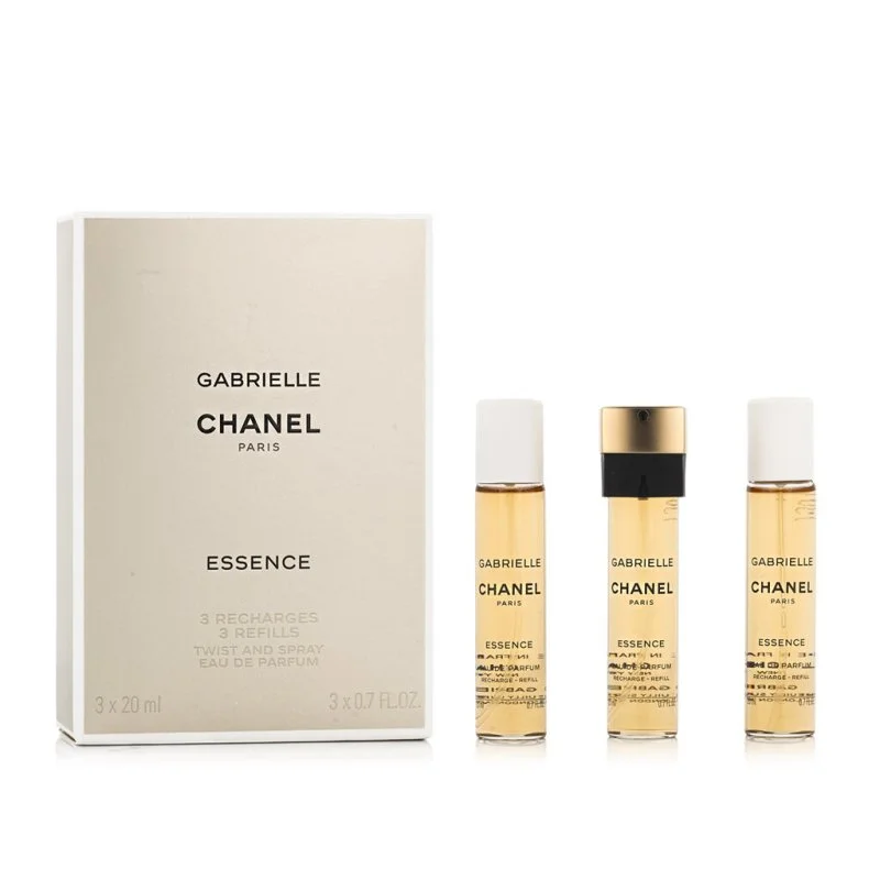 Chanel Gabrielle Essence Eau de Toilette für Damen Nachfüllung für den Taschenzerstäuber 3 x 20 ml