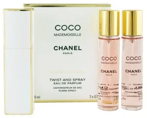 Chanel Coco Mademoiselle nachfüllbar 20 ml + 2 x EDP-Nachfüllung Eau de Parfum für Damen