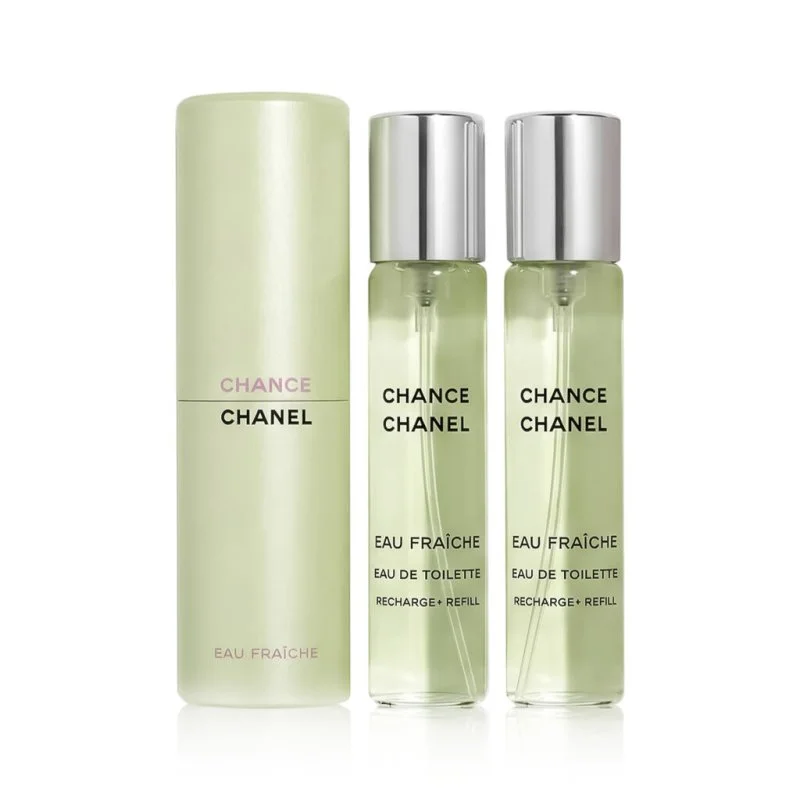 Chance Eau Fraîche Nachfüllung 2 x 20 ml + EDT Nachfüllung mit Zerstäuber Eau de Toilette für Damen