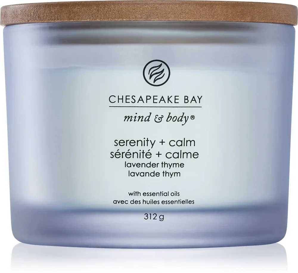 Serenity + Calm Duftkerze mit 3 Dochten 312 g