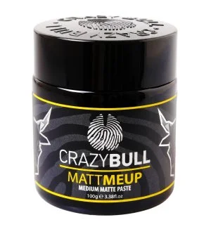 CrazyBull MattMeUp Matte Paste mattierende Stylingpaste mit mittlerem Halt 100 g