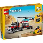 Creator 3-in-1 31146 Pritschen-LKW mit Hubschrauber