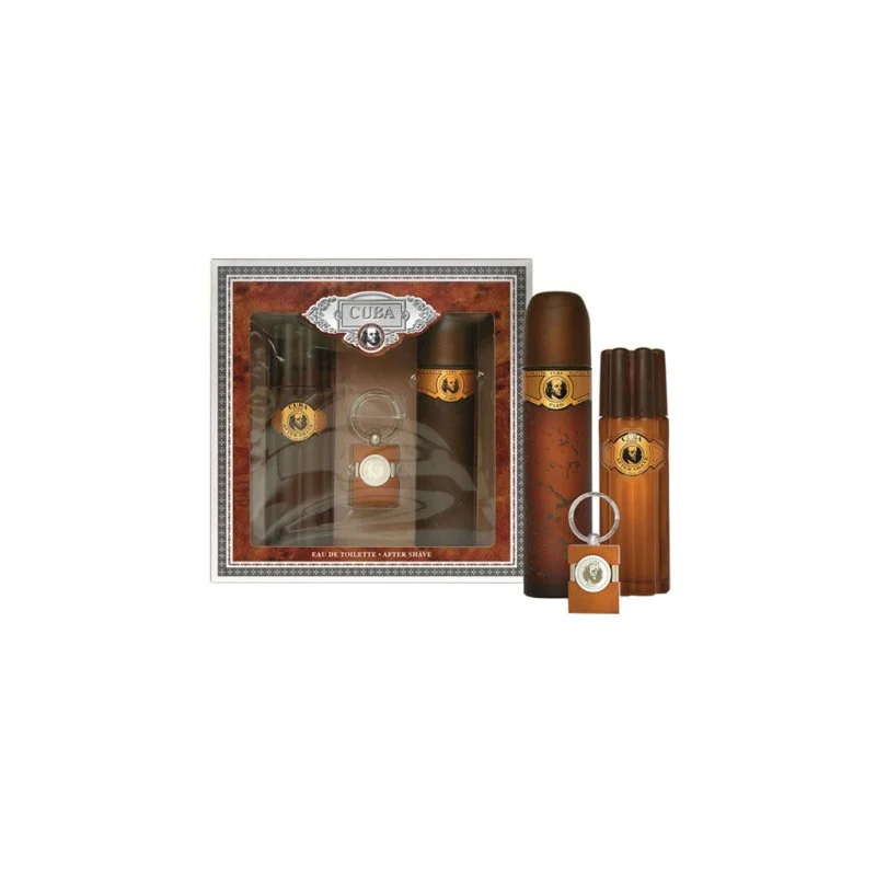 Cuba Gold 100 ml + AS 100 ml + Schlüsselanhänger Eau de Toilette für Herren