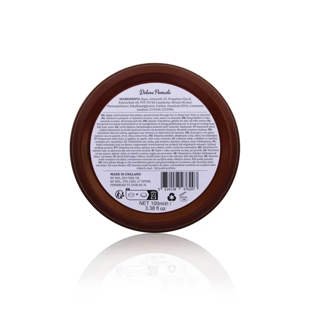 Deluxe Pomade Styling-Pomade auf Wasserbasis für Glanz und Halt 100 ml
