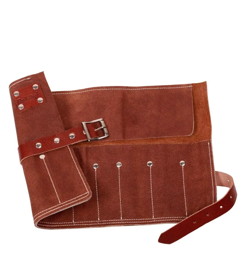 Barber Tool Roll Leather Lederetui für Werkzeuge 70x90x280 mm