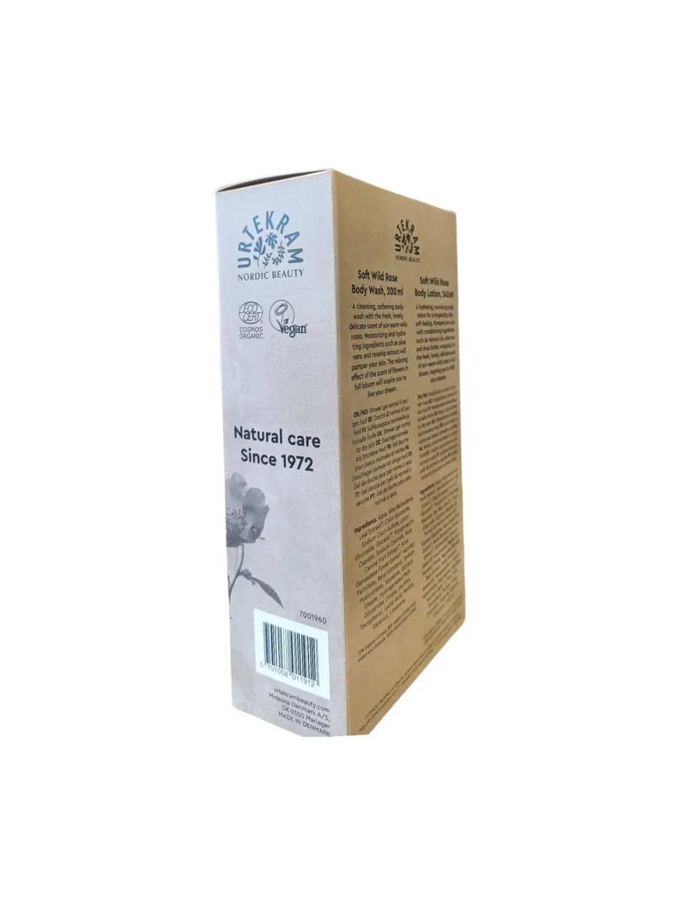 Urtekram Geschenkset Duschgel und Körperlotion Wildrose