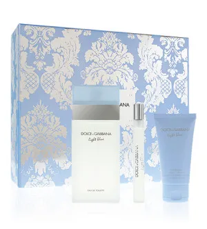 Dolce & Gabbana Light Blue Geschenkset für Frauen Eau de Toilette 100 ml + Körpercreme 50 ml + Eau de Toilette 10 ml