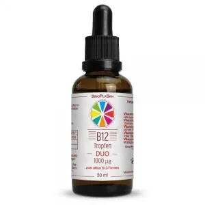 SinoPlaSan DUO Tropfen - Vitamin B12 1000 µg (Methylcobalamin Adenosylcobalamin), 50 ml