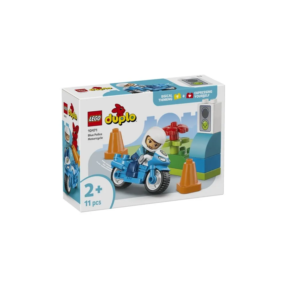 DUPLO® 10471 Blaues Polizeimotorrad