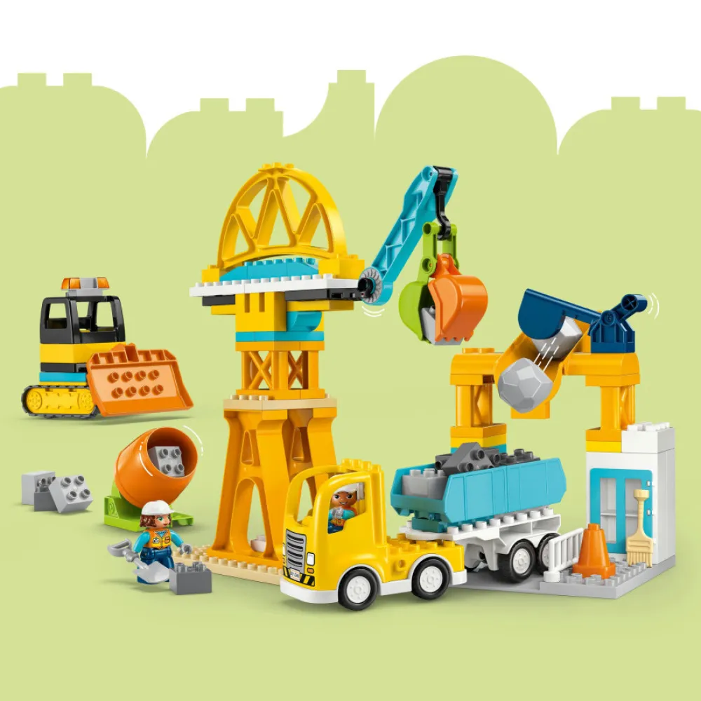 DUPLO® 10476 Baustelle und Fahrzeuge 3-in-1