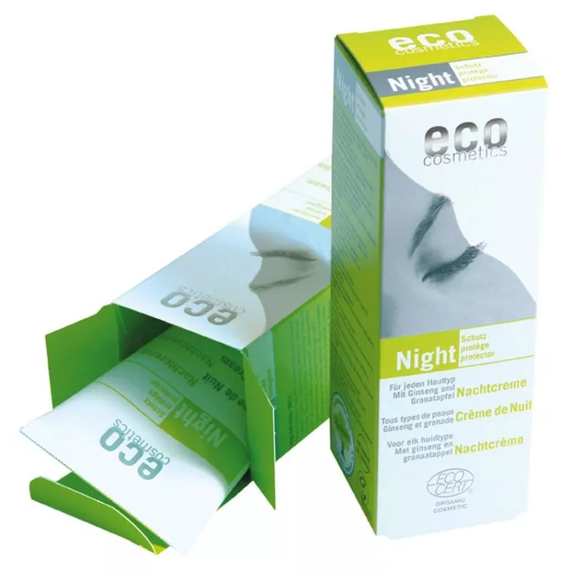 Eco Cosmetics Nachtcreme BIO (50 ml) - mit Granatapfel und Ginseng
