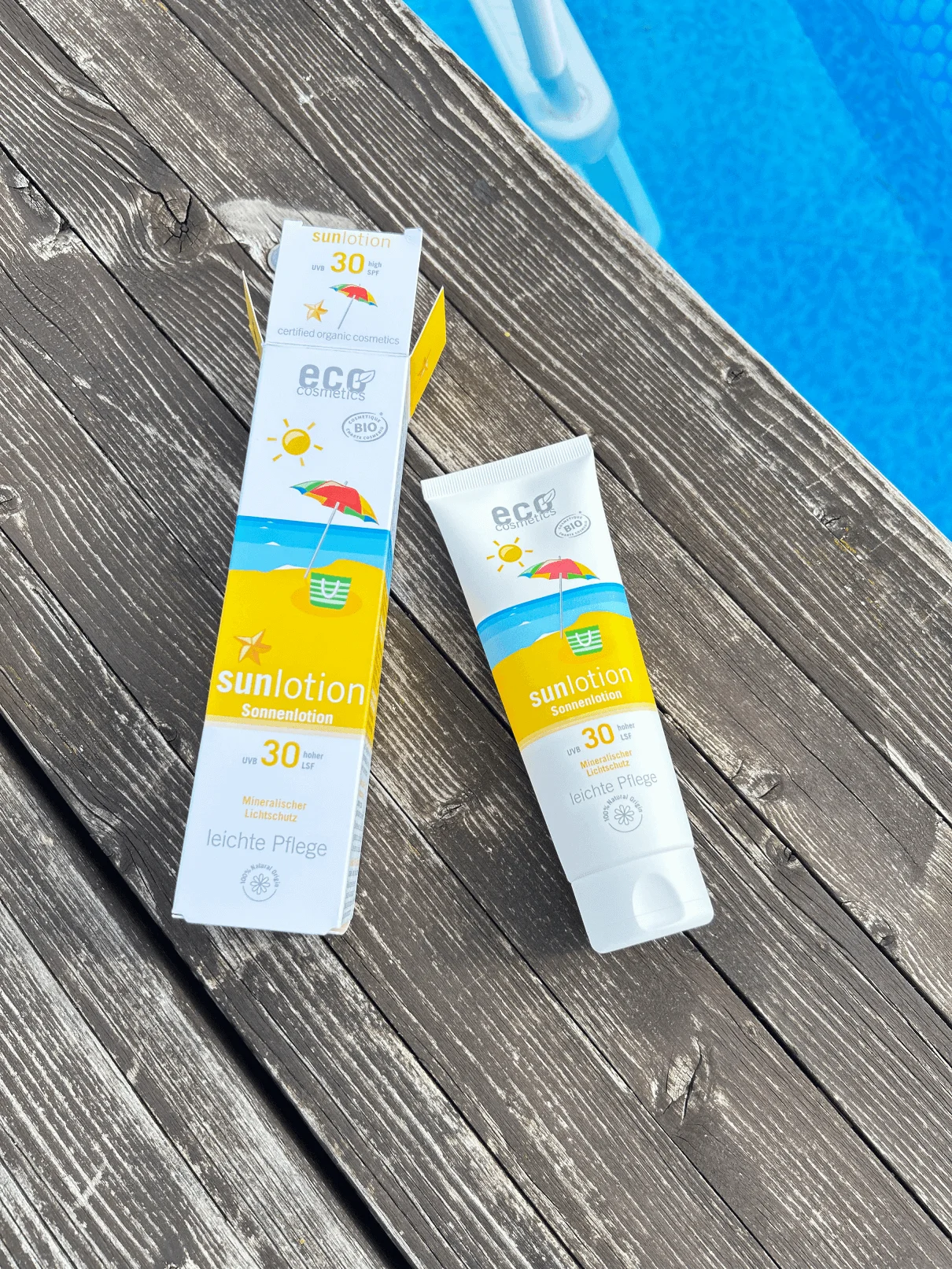 Eco Cosmetics Sonnenmilch LSF 30 BIO (125 ml) - mit Zinkoxid