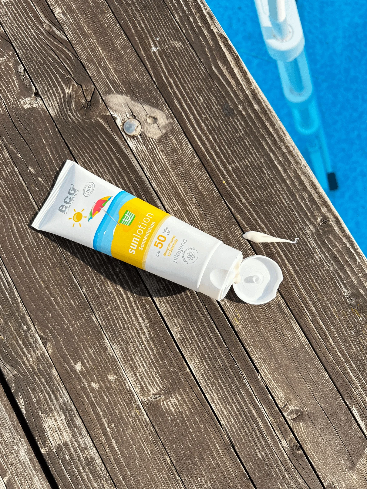Eco Cosmetics Sonnenmilch LSF 50 BIO (125 ml) – mit natürlichen mineralischen Filtern