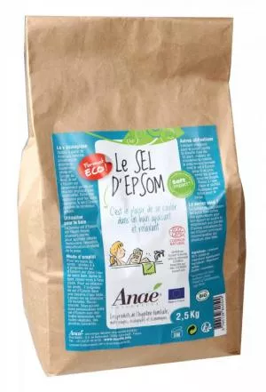 Ecodis Anaé by Epsom Salz (2,5 kg Beutel) - für Bad, Peeling und Garten