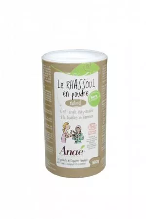 Ecodis Anaé by Rhassoul - Marokkanische Tonerde (500 g Tiegel) - Shampoo, Peeling oder Maske