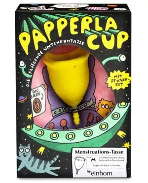 Einhorn Menstruationstasse Papperlacup - M