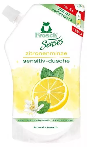 Frosch EKO Senses Duschgel Zitrone-Minze - Ersatzkartusche 500ml