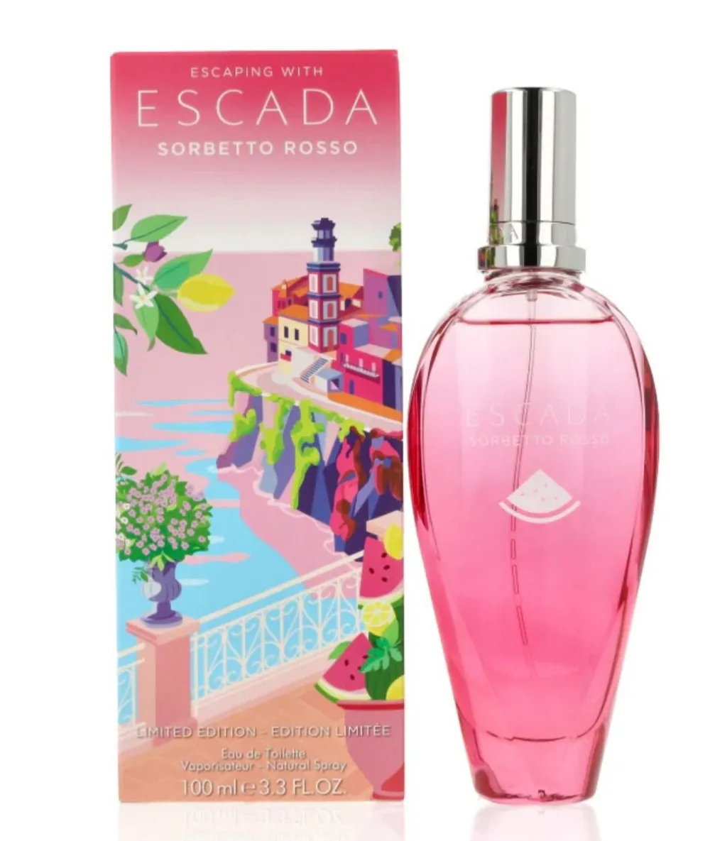 Escaping With Escada Sorbetto Rosso Eau de Toilette für Damen 100 ml