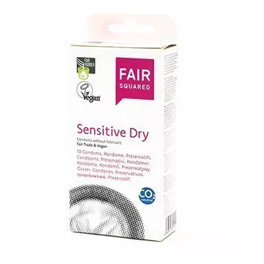 Fair Squared Kondom Sensitive Dry (10 Stück) - vegan und fair gehandelt