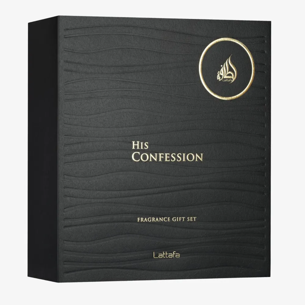 His Confession Eau de Parfum für Herren 100 ml + EdP Mini 12 ml + Duschgel