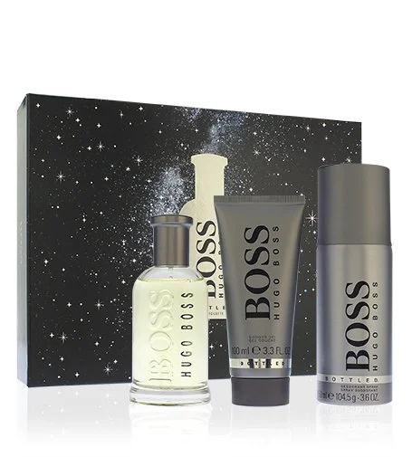 Boss Bottled Geschenkset Eau de Toilette 100 ml + Duschgel 100 ml + Deodorant für Herren