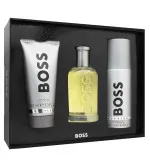 Boss Bottled Geschenkset für Männer Eau de Toilette 100 ml + Duschgel 100 ml + Deospray 150 ml 100 ml + sprchový gel 100 ml + deosprej 150 ml