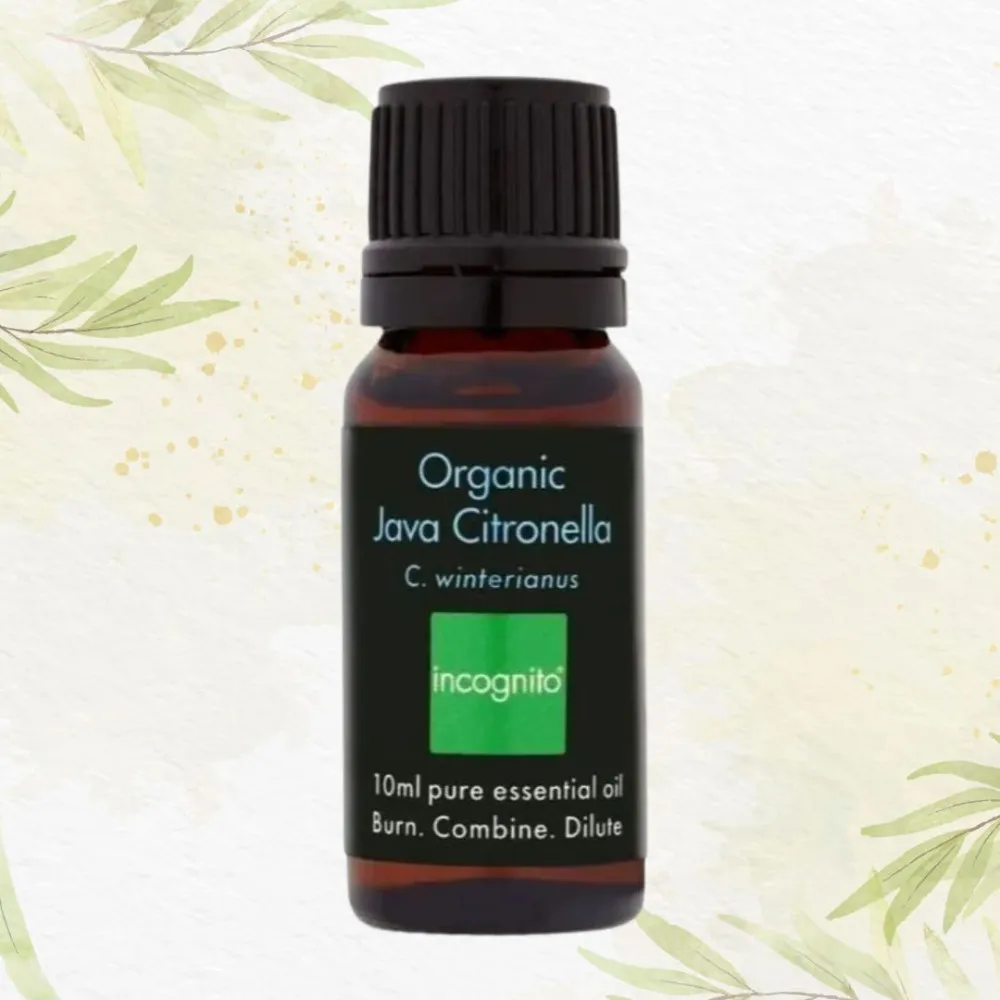 Incognito Ätherisches Citronella-Öl BIO (10 ml) - riecht nicht nach schwierigen Insekten