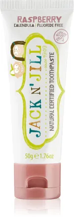 Jack n Jill Kinderzahnpasta - Erdbeere BIO (50 g) - fluoridfrei, mit Bio-Calendula-Extrakt